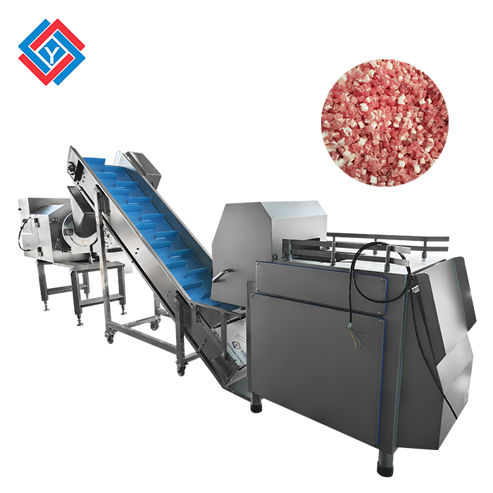 凍肉切丁生產線